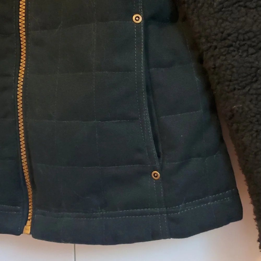 Pendleton salida canvas sherpa jacket (dark teal color) - Picture 5 of 13